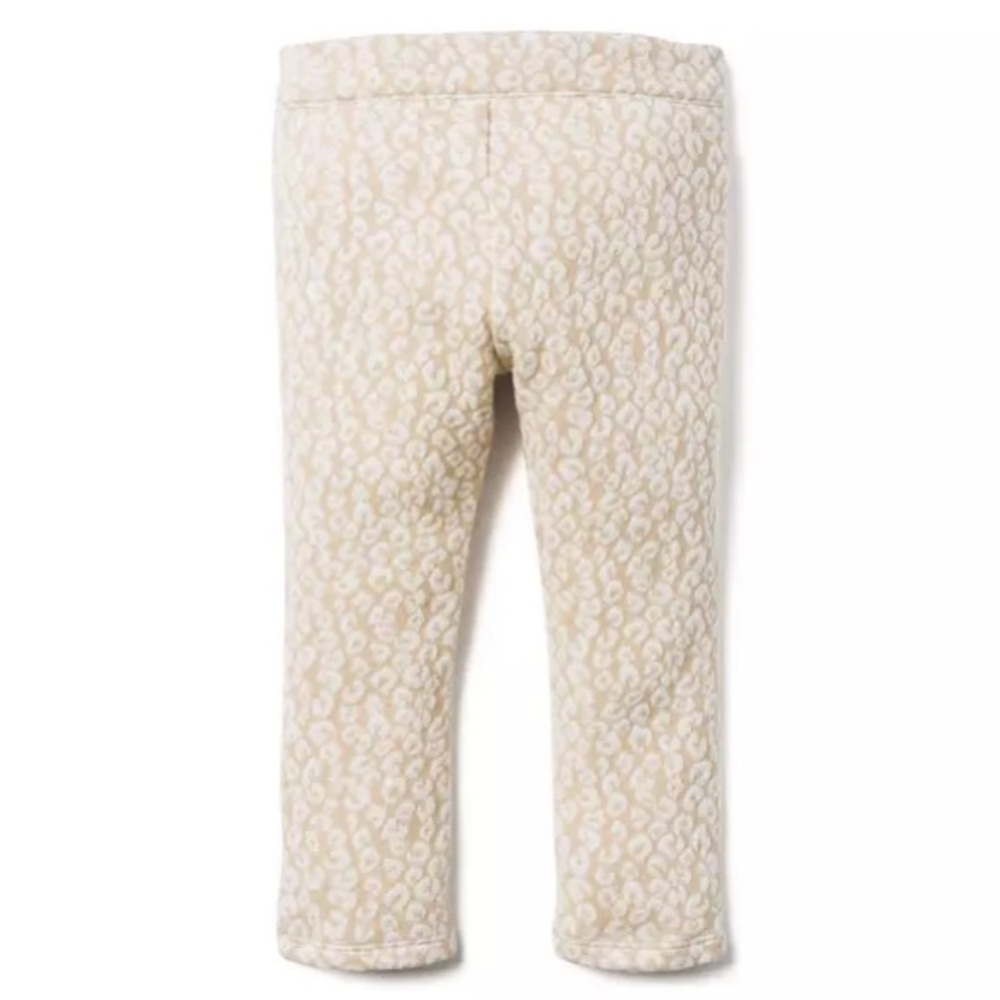 Janie and Jack Cream Leopard Print Pants